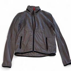 Ralph Lauren RLX 67/10 Windbreaker Jacket Black Nylon Breathable Size Medium